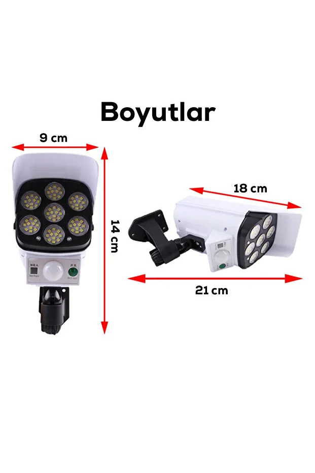 Kamera Görünümlü Solar LED Lamba Kamera Görünümlü Solar LED Lamba